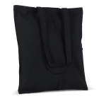 Torba z bawełny z recyklingu z dnem 140g/m² 38x42cm kolor czarny (LT95241-N0002)