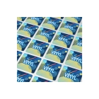 Vinyl Sticker Kwadratowy 10x10mm kolor srebrny (LT99149-N0005)