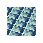 Vinyl Sticker Prostokątny 20x10mm kolor srebrny (LT99142-N0005)