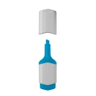 Zakreślacz Mini kolor biały / niebieski (LT81284-N0111)