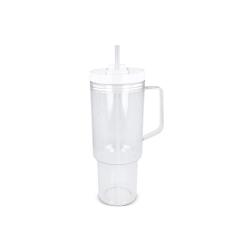 Kubek Miami z uchwytem, przezroczysty, 1,2 l, R-PET