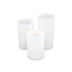 Zestaw 3 świec woskowych LED Koselys (zasilanych bateryjnie)