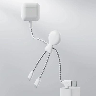 2081 | Xoopar Mr. Bio Charging cable kolor biały (LT41004-N0001)