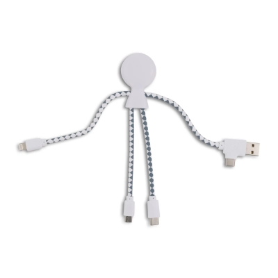 2081 | Xoopar Mr. Bio Charging cable kolor biały (LT41004-N0001)