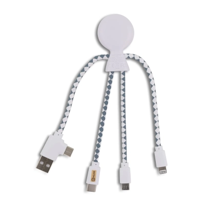 2081 | Xoopar Mr. Bio Charging cable kolor biały (LT41004-N0001)