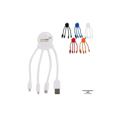 2087 | Xoopar Octopus Charging cable kolor pomarańczowy (LT41005-N0026)
