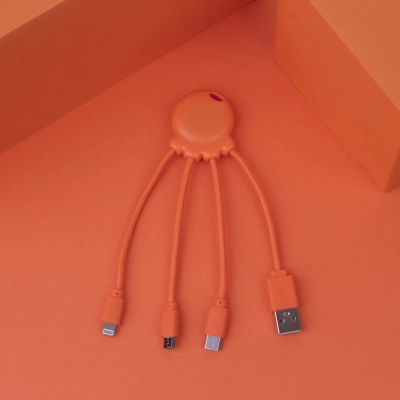 2087 | Xoopar Octopus Charging cable kolor pomarańczowy (LT41005-N0026)