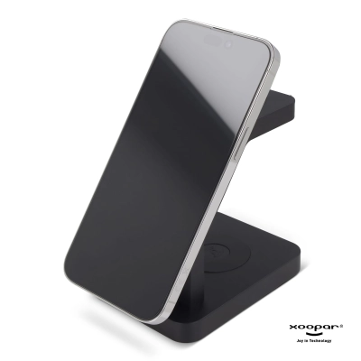 2708 | Xoopar Icon 3 in 1 Ładowarka bezprzewodowa kolor czarny (LT41507-N0002)