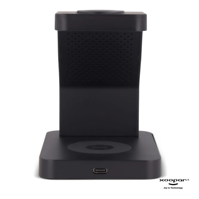 2708 | Xoopar Icon 3 in 1 Ładowarka bezprzewodowa kolor czarny (LT41507-N0002)