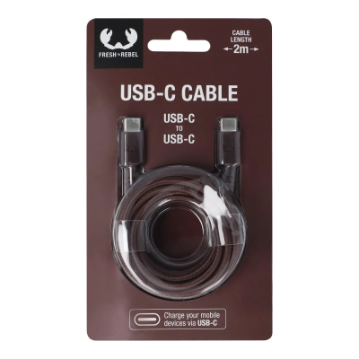 2UCC200 | Kabel Fresh 'Rebel USB-C do USB-C 2,0 m kolor deep mauve (LT49409-N0046)