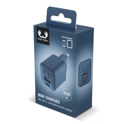 2WC30 I Fresh 'n Rebel Mini Charger USB-C + A PD // 30W kolor dive blue (LT49407-N0048)