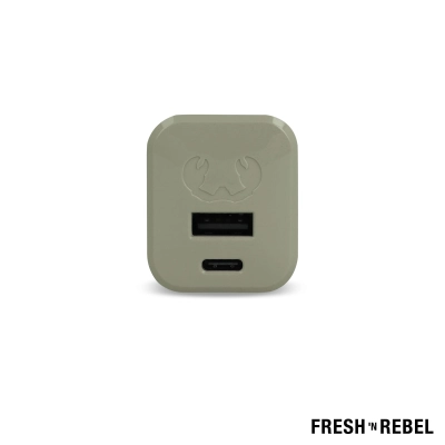 2WC30 I Fresh 'n Rebel Mini Charger USB-C + A PD // 30W kolor dried green (LT49407-N0049)