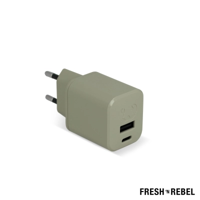 2WC30 I Fresh 'n Rebel Mini Charger USB-C + A PD // 30W kolor dried green (LT49407-N0049)