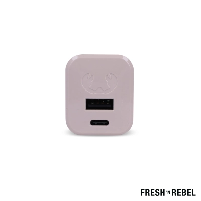 2WC30 I Fresh 'n Rebel Mini Charger USB-C + A PD // 30W kolor pasteloworóżowy (LT49407-N0079)