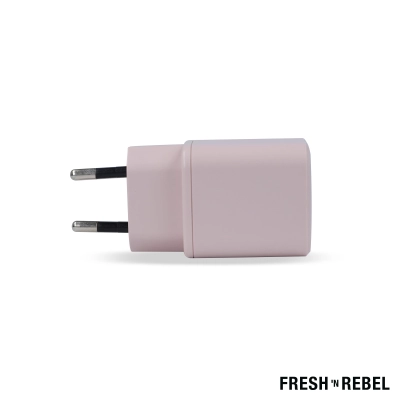 2WC30 I Fresh 'n Rebel Mini Charger USB-C + A PD // 30W kolor pasteloworóżowy (LT49407-N0079)