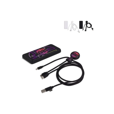 3199 | Xoopar Mr. Bio Powerbank and Cable pack 7000mAh kolor czarny (LT41713-N0002)