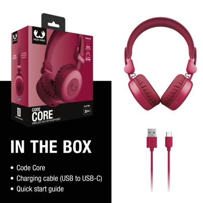 3HP1000 I Fresh 'n Rebel Code Core-Wireless on-ear Headphone kolor czerwony (LT49733-N0021)