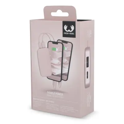 2PB6100 | Fresh 'n Rebel Powerbank 6000mAh USB-C kolor pasteloworóżowy (LT49401-N0079)