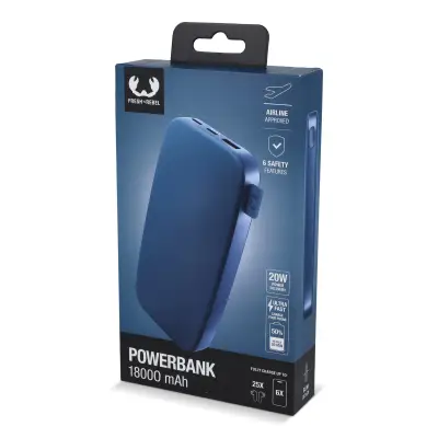 2PB18100 | Fresh 'n Rebel Powerbank 18000mAh USB-C Fast Charging 20W kolor niebieski (LT49403-N0011)