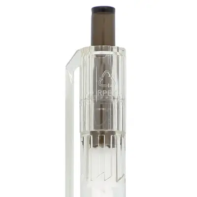 Długopis R-PET kolor transparentny / czarny (LT80562-N0402)
