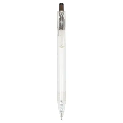 Długopis R-PET kolor transparentny / czarny (LT80562-N0402)