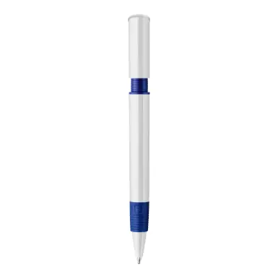 Długopis S40 Grip nieprzezroczysty kolor biały / ciemnoniebieski (LT87544-N0110)