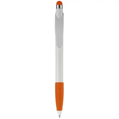 Długopis Cosmo Stylus Grip kolor biały / pomarańczowy (LT87695-N0126)