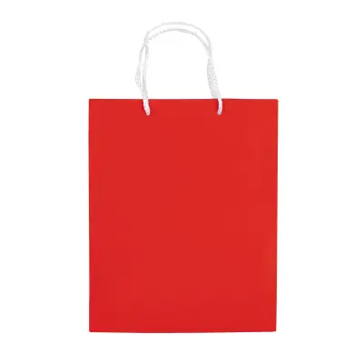 Papierowa torba średnia kolor czerwony (LT91512-N0021)