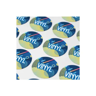 Vinyl Sticker Okrągły Ø 25 mm kolor złoty (LT99136-N0006)