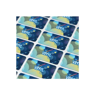 Vinyl Sticker Prostokątny 80x25mm kolor transparentny (LT99147-N0004)