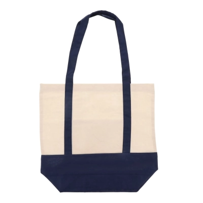 Bawełniana Torba na zakupy OEKO-TEX® 140g/m² 40x10x35cm kolor ciemnoniebieski (LT95248-N0010)