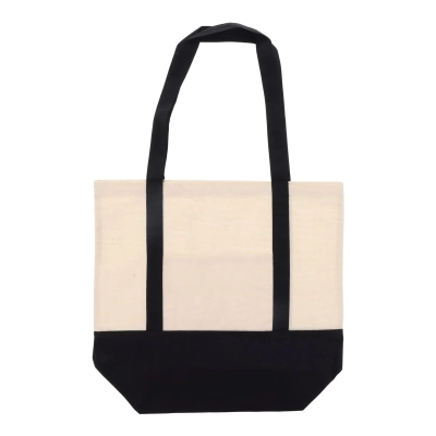 Bawełniana Torba na zakupy OEKO-TEX® 140g/m² 40x10x35cm kolor czarny (LT95248-N0002)