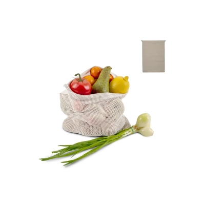 Bawełniana torba wielokrotnego użytku na żywność OEKO-TEX® 30x40cm kolor ecru (LT95208-N0054)