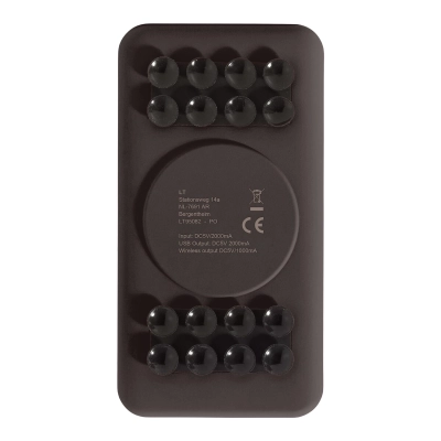 Bezprzewodowy powerbank Blade kolor czarny (LT95082-N0002)