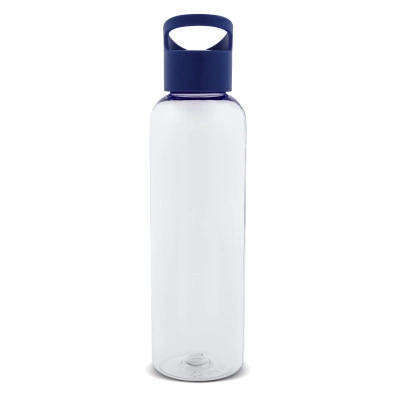 Butelka Loop transparent R-PET 600ml kolor transparentny / ciemnoniebieski (LT98744-N0410)