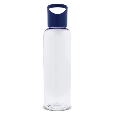 Butelka Loop transparent R-PET 600ml kolor transparentny / ciemnoniebieski (LT98744-N0410)