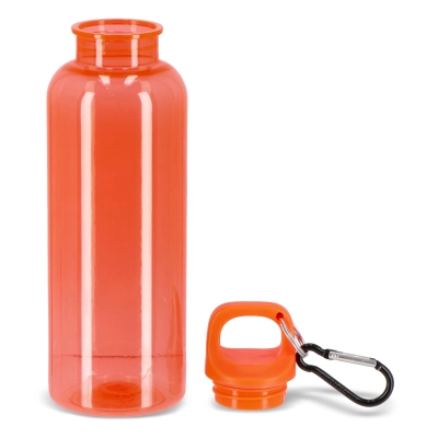 Butelka na wodę Noa R-PET 500 ml Przezroczysty kolor transparentny / pomarańczowy (LT98913-N0426)
