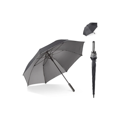 Deluxe 25 automatycznie otwierany parasol z podwójną czaszą kolor czarny / szary (LT97101-N0261)