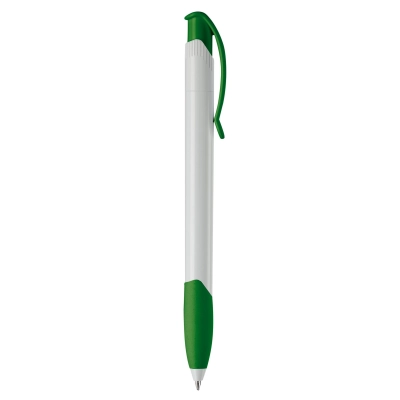 Długopis Apollo (kolor nietransparentny) kolor biały / zielony (LT87100-N0131)