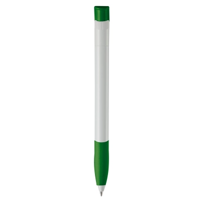Długopis Apollo (kolor nietransparentny) kolor biały / zielony (LT87100-N0131)