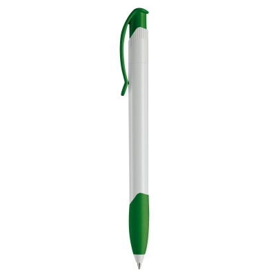 Długopis Apollo (kolor nietransparentny) kolor biały / zielony (LT87100-N0131)