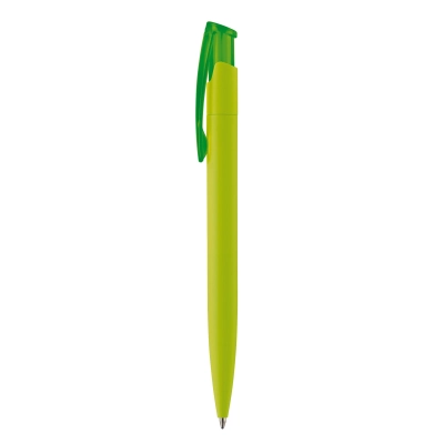 Długopis Avalon soft touch kolor jasnozielony (LT87947-N0032)