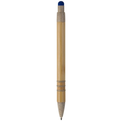 Długopis bambusowo-słomkowy Stylus kolor beżowy / niebieski (LT87282-N5511)