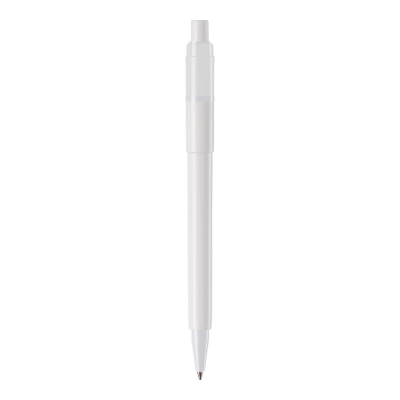 Długopis Baron Colour nieprzezroczysty kolor biały (LT80900-N0007)