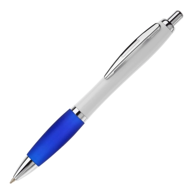 Długopis biały Hawaï kolor biały / ciemnoniebieski (LT80432-N0110)