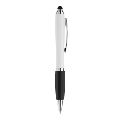 Długopis biały Hawaï stylus kolor biały / czarny (LT80433-N0102)
