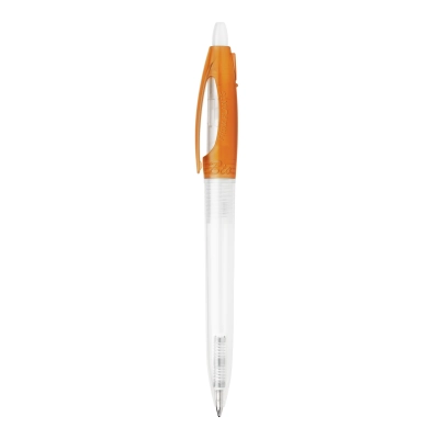 Długopis Bio-S! Clear przejrzysty kolor ecru / pomarańczowy (LT87549-N5426)