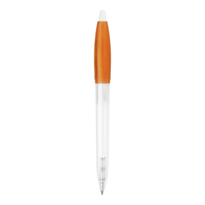 Długopis Bio-S! Clear przejrzysty kolor ecru / pomarańczowy (LT87549-N5426)