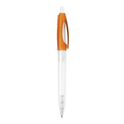 Długopis Bio-S! Clear przejrzysty kolor ecru / pomarańczowy (LT87549-N5426)