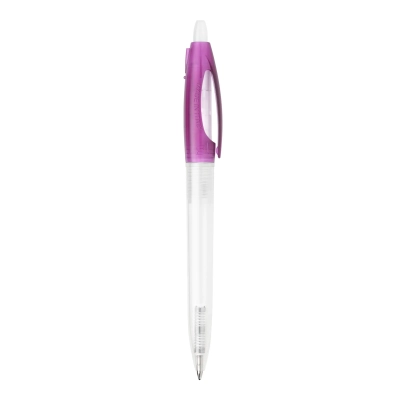 Długopis Bio-S! Clear przejrzysty kolor ecru / różowy (LT87549-N5476)